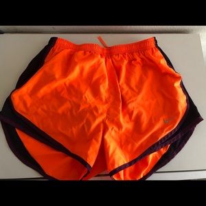Orange Nike Dri-Fit Running Shorts athletic